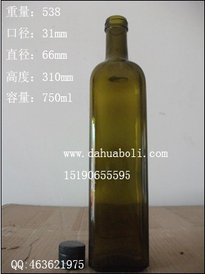 750ml棕色方橄榄油瓶