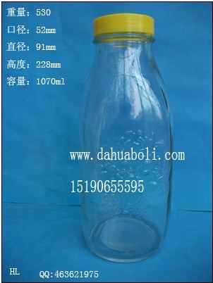1070ml玻璃酸奶瓶