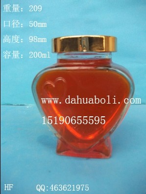 200ml桃心蜂蜜玻璃瓶