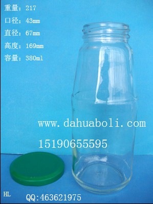 380ml果汁饮料玻璃瓶