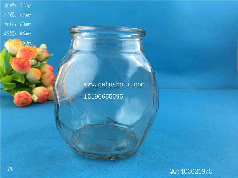 250ml菱形玻璃瓶