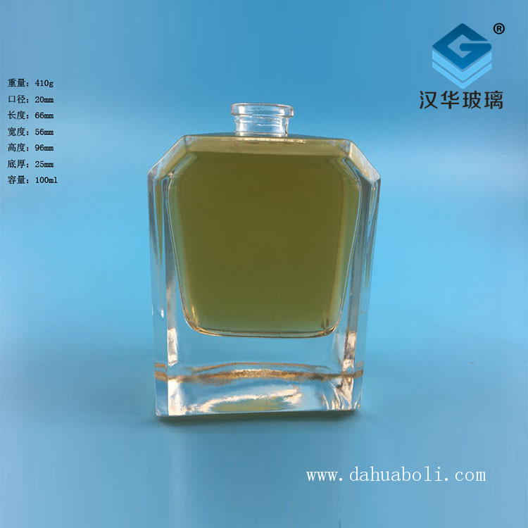 100ml加厚长方形香水玻璃瓶