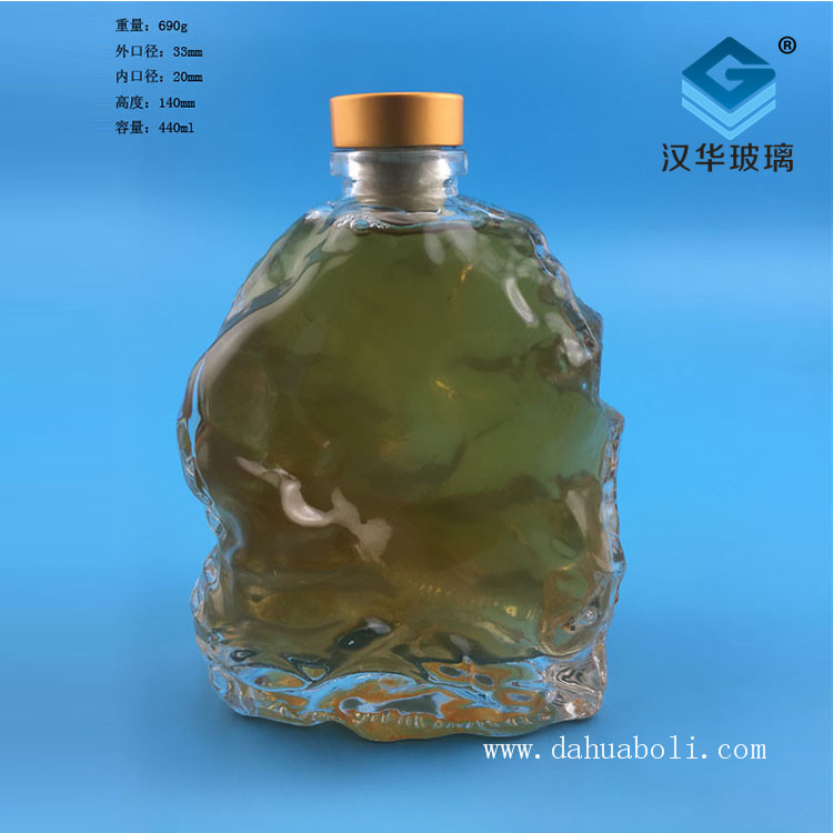 400ml工艺玻璃酒瓶